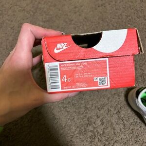 Nike Dunk Low Toddler Shoes - Red and White